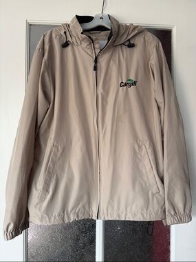 Cargill Beige Hooded Windbreaker Jacket